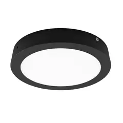 DEMASLED - Foco LED redondo Borde Negro Sobrepuesto 17cm 12W Luz Cálida 220V
