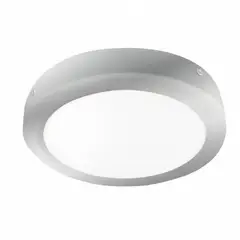 DEMASLED - Foco LED redondo Borde Niquelado Sobrepuesto 22cm 18W Luz Fría 220V