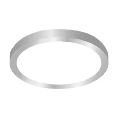 DEMASLED - Foco LED redondo Borde Niquelado Sobrepuesto 30cm 24W Luz Neutra 220V