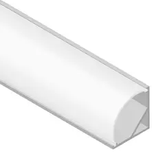 DEMASLED - Perfil De Aluminio Difusor Curvo Cinta Led Esquinero 30x30mm