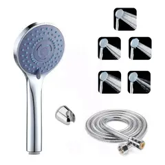 GENERICO - Set Ducha Con Manguera Y Soporte Ducha 5 Niveles.