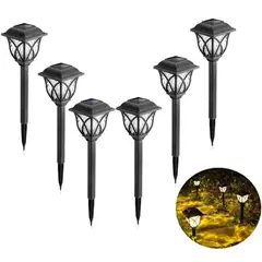 TASBEL - Estaca Solar X6 Lampara De Jardín Led Decoración Exterior