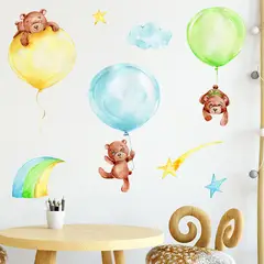 MY MOMI - Ositos de Ensueño Vinilo Sticker para Decoración Infantil mural pegatina