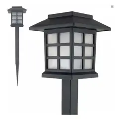 GENERICO - Pack 2 Luz Solar Estaca Exterior Tierra Jardín Iluminación fría