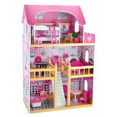 TODODESCUENTO - Casa Muñeca Madera 3 Pisos Juguete Niña Regalo