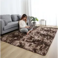 HOMER DESIGN - Alfombra 120x160cm Peluda Super Suave para living