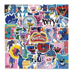 GARSIL - 50 Stickers De Poppy Playtime - Etiquetas Autoadhesivas