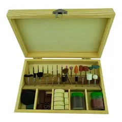 TOTAL TOOLS - Kit Set Jgo De Acc Para Minitorno Tipo Dremel 100pcs Tmk
