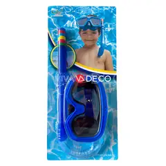 UNIVERSAL - SET SNORKEL PARA NIÑOS AZUL
