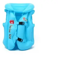 GENERICO - Chaleco Seguridad Inflable Flotador Niños Salvavidas Talla S Azul