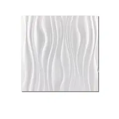 GENERICO - Lamina 4D Panel Autoadhesivas 50x50 Cielo o Muralla Ondas