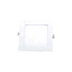 DEMASLED - Foco LED cuadrado blanco Embutido de 17x17cm 12W Blanco Neutro