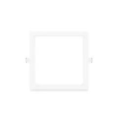DEMASLED - Foco LED cuadrado blanco Embutido 145x145cm 9W Blanco Cálido
