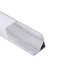 DEMASLED - Perfil De Aluminio Difusor Curvo Cinta Led Esquinero 16x16mm