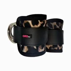 ORXFIT - TOBILLERAS DE PATADAS DE GLUTEOS LEOPARD -