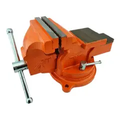 GENERICO - Tornillo De Banco Mecanico Base Giratoria 4 Pulgadas Toolmak