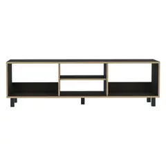 FMFURNITURE - Rack TV 70" Con 5 Repisas Fm-033N - Negro