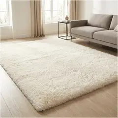 HOMER DESIGN - Alfombra 200x240cm Peluda Super Suave para living bajada de cama