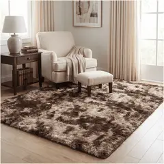HOMER DESIGN - Alfombra 200x240cm Peluda Super Suave para living bajada de cama