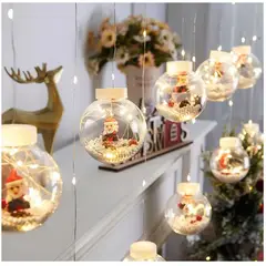 GENERICO - Guirnalda / Cortina de luces de navidad - Luz Cálida - 3 metros