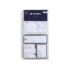 RHEIN - Set notas adhesivas diseño Navy