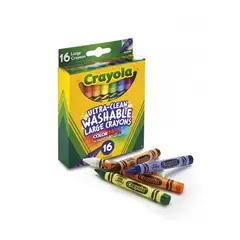 CRAYOLA - Set crayones delgados 16 colores Lavables