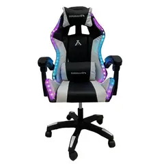 IHAM STORE - Silla gamer Ikonic Blanca con Negro.