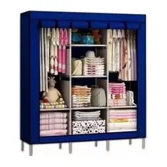 GENERICO - Armario Closet Ropero Armable Grande Azul