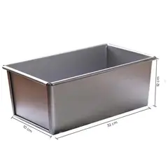 IMAHE - Molde De Pan Aluminio Con Tapa 32X10X12 Cm