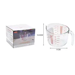 CATALAB - Jarra Vidrio Graduado 1000 Ml Cocina Medidora