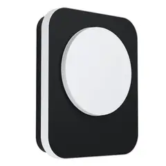 EGLO - Lámpara Apliqué Led Madriz Negro LED 9W IP44 Cod99583