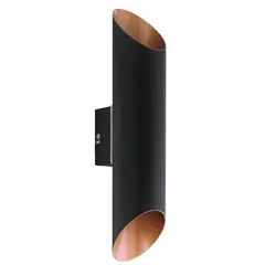 EGLO - Lámpara Apliqué Led Agolada Negro Cobre 2X4W Led incluida cod94804