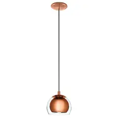 EGLO - Lámpara Colgante E27 Rocamar Cobre 94589