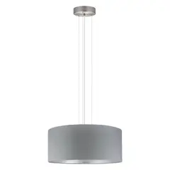EGLO - Lámpara Colgante E27 Maserlo Níquel Satinado 31606