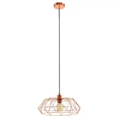 EGLO - Lámpara Colgante Carlton Cobre E27 Cod49488