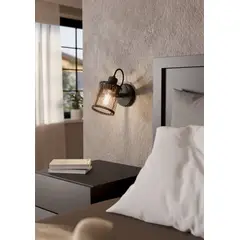 EGLO - Lámpara Foco Dellow Acero Negro L180 1X40W E27 Cod. 43531