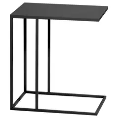 LIVING MARKET - Mesa Auxiliar Metálica Soest Negra 45x30x50 Hecho a Mano