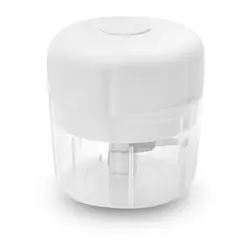 GENERICO - Mini Picador de Verduras de Carga USB Blanco