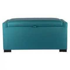 GENERICO - Banqueta con Baúl Leyzy Turquesa Omega 40X55X105 cm Máxima Design