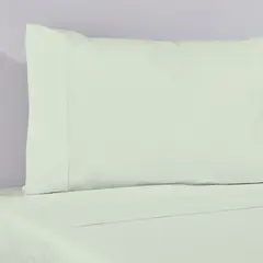 NINA HERRERA - Sábana Básica Lisa Menta 220 Hilos Super King