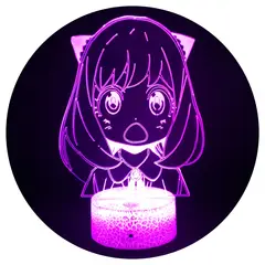 3DILUTION - Lámpara 3d Anya Forger Spy x Family Base Agrietada