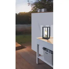 EGLO - Lámpara Pie Cascinetta Acero exterior E27 1X40W IP55 Cd98714