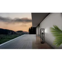 EGLO - Lámpara Pie E27 Cascinetta Negro 98715