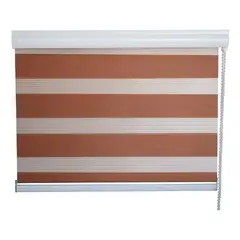 GENERICO - Cortina Roller Duo Día Noche 150x200 Café