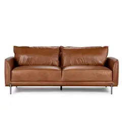 ROSEN - Sofá Westwood 3 Cuerpos Cuero Camel