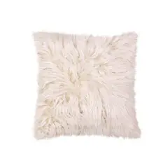 INTERACTIVE STORE - Cojín pelo largo blanco