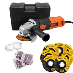 BLACK+DECKER - ESMERIL ANGULAR 4.1/2 820 W INCLUYE 10 DISCOS STANLEY