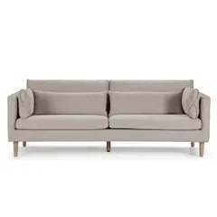 ROSEN - Sofá Vesterbro 3 Cuerpos Tela Tostado