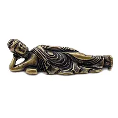 MERCADO CBF - Adorno Buda Adulto Pose Acostada De Cobre Artesanía Budha