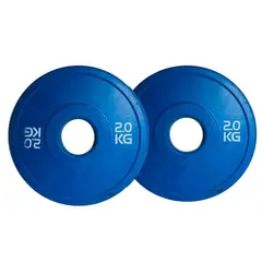 BASKO FITNESS - Discos Olimpicos 2.0 Kg Par Fraccionados